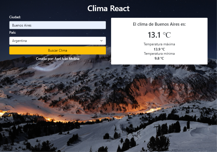 Clima React